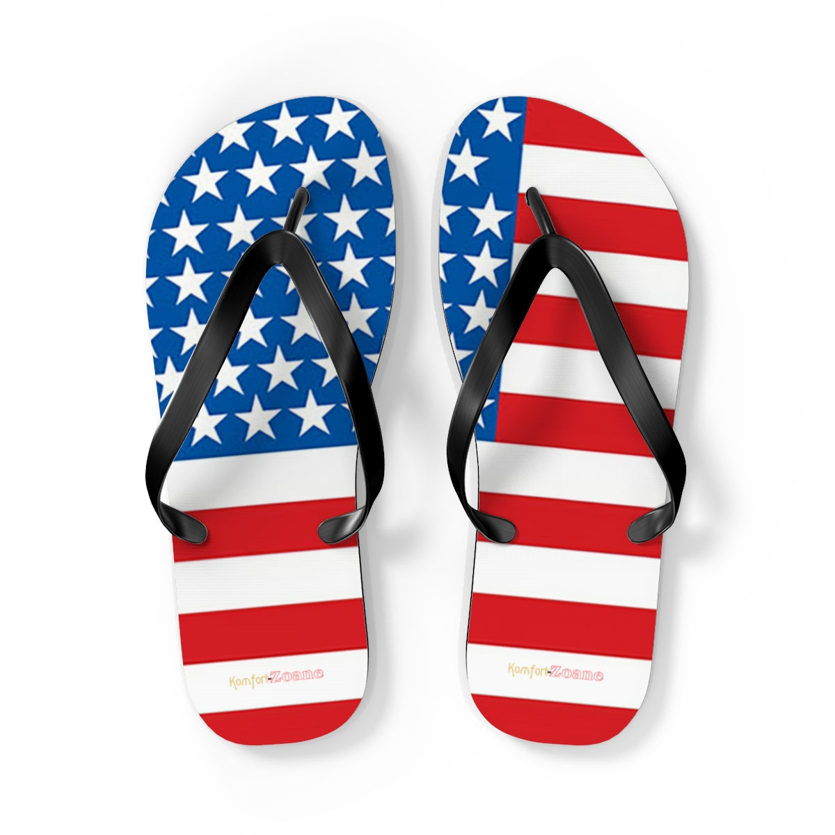 American Flag Women's Flip Flops Footwear