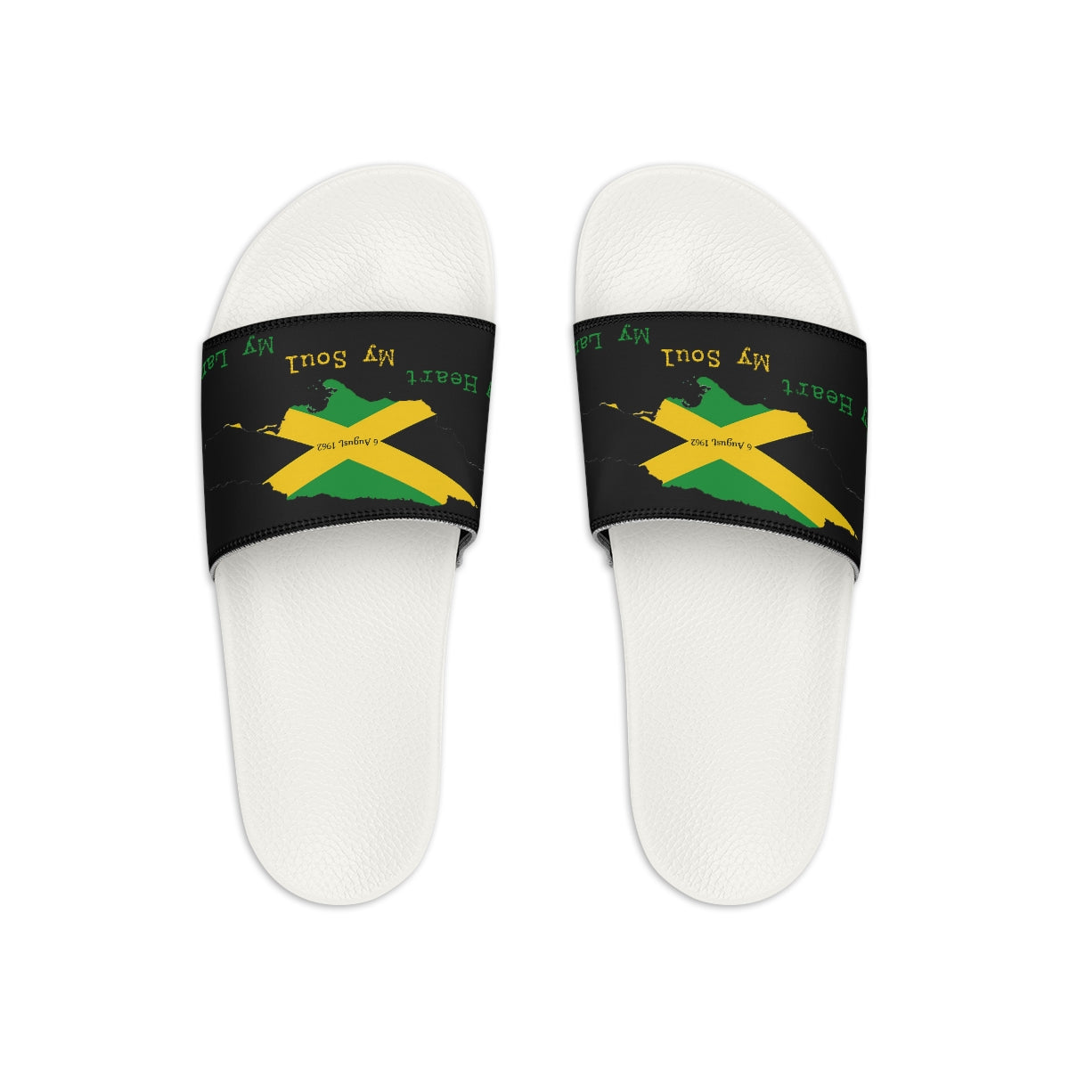 Jamaican Independence Slide Sandals Footwear