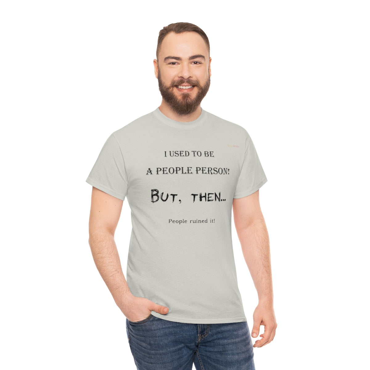 People Person T-Shirt (Black Letters)