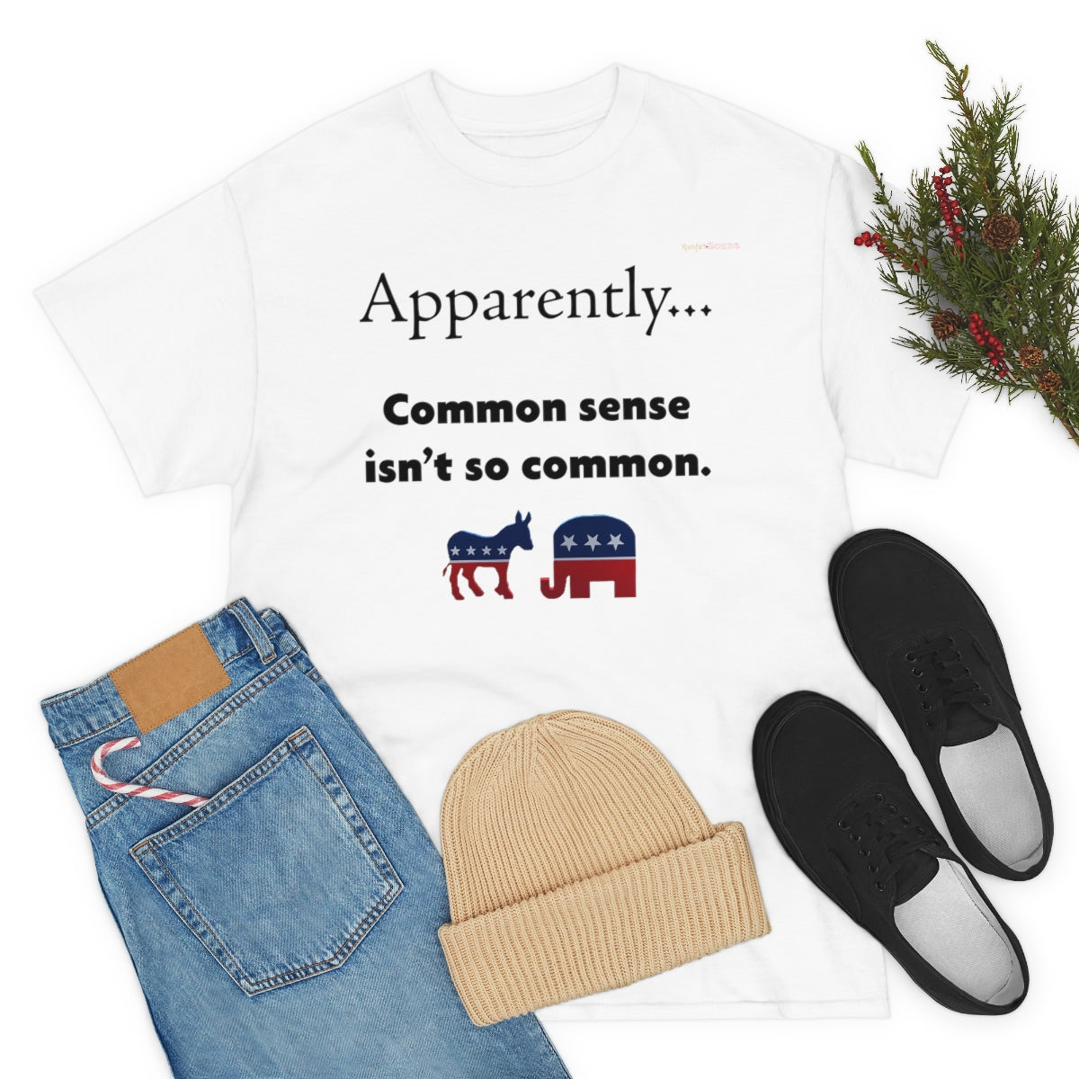 Common Sense T-Shirt (Black Letters)