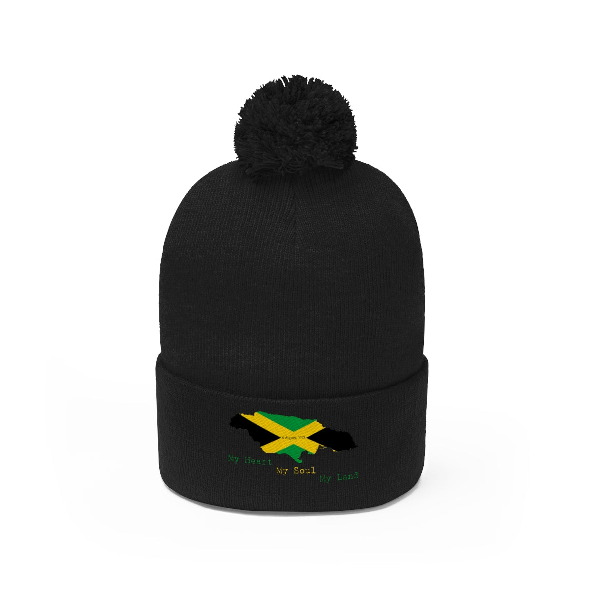 Jamaican Independence Pom Pom Beanie