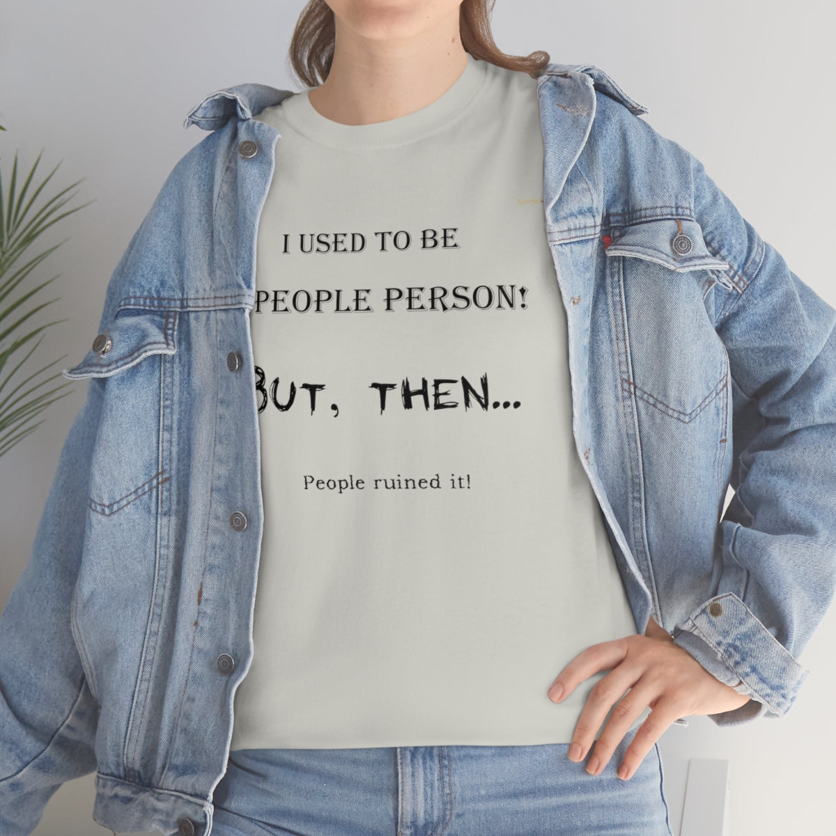 People Person T-Shirt (Black Letters)