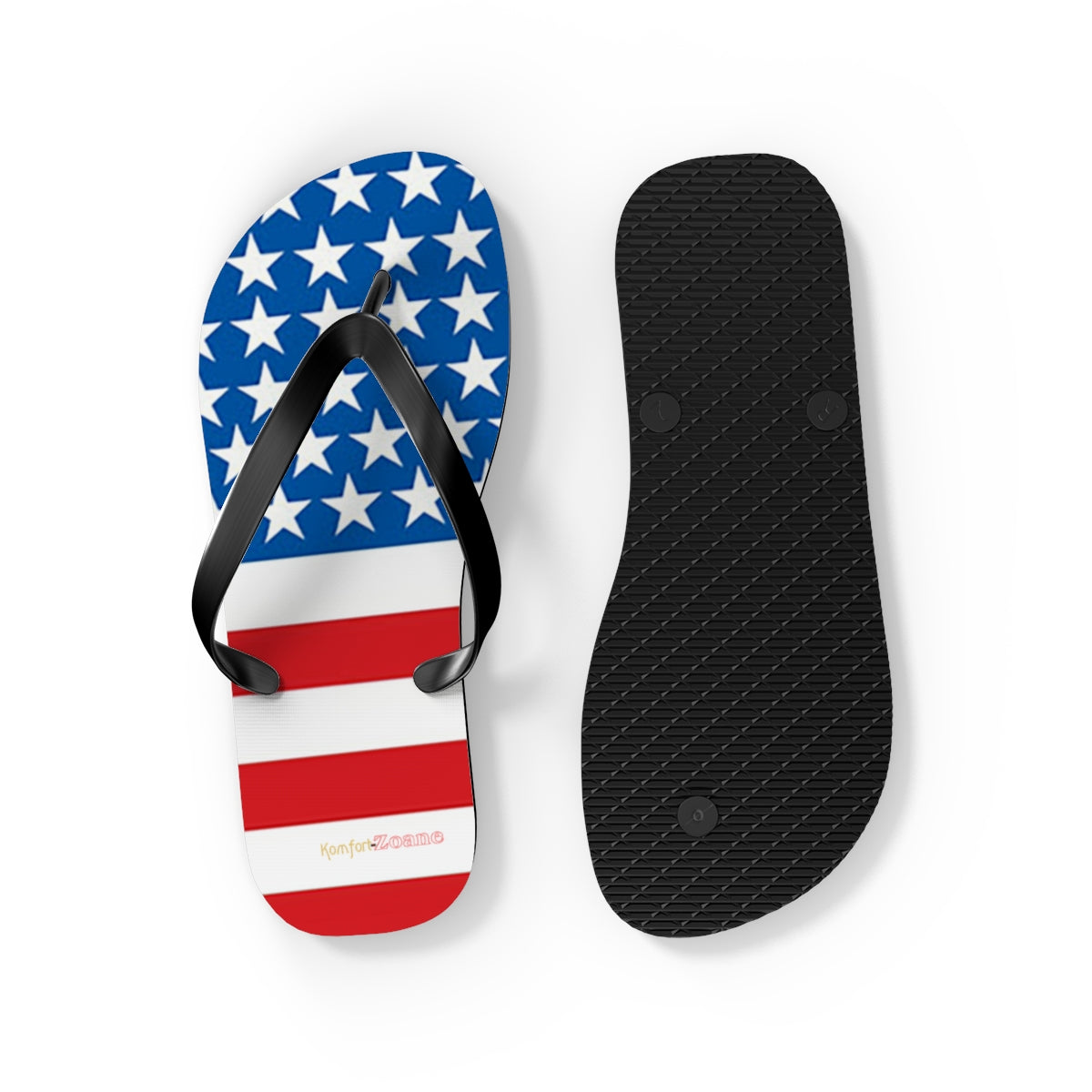 American Flag Women's Flip Flops Footwear