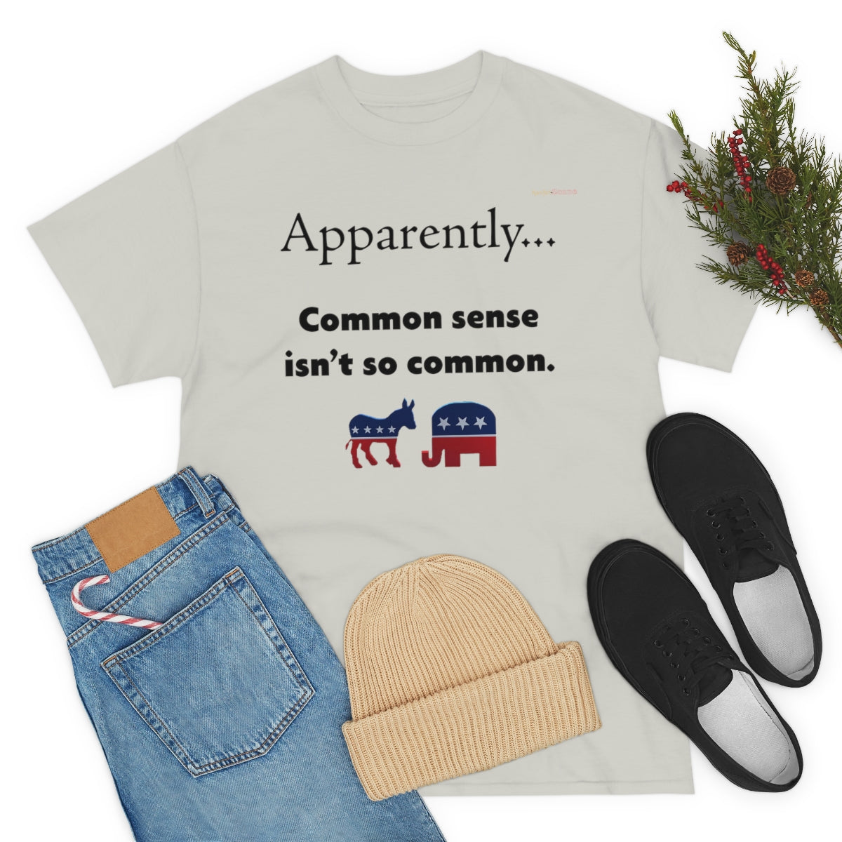 Common Sense T-Shirt (Black Letters)