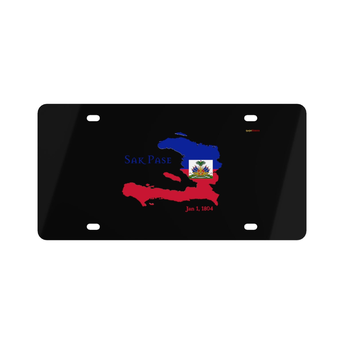 Haitian Independence License Plate