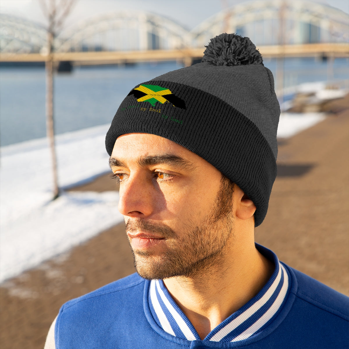 Jamaican Independence Pom Pom Beanie