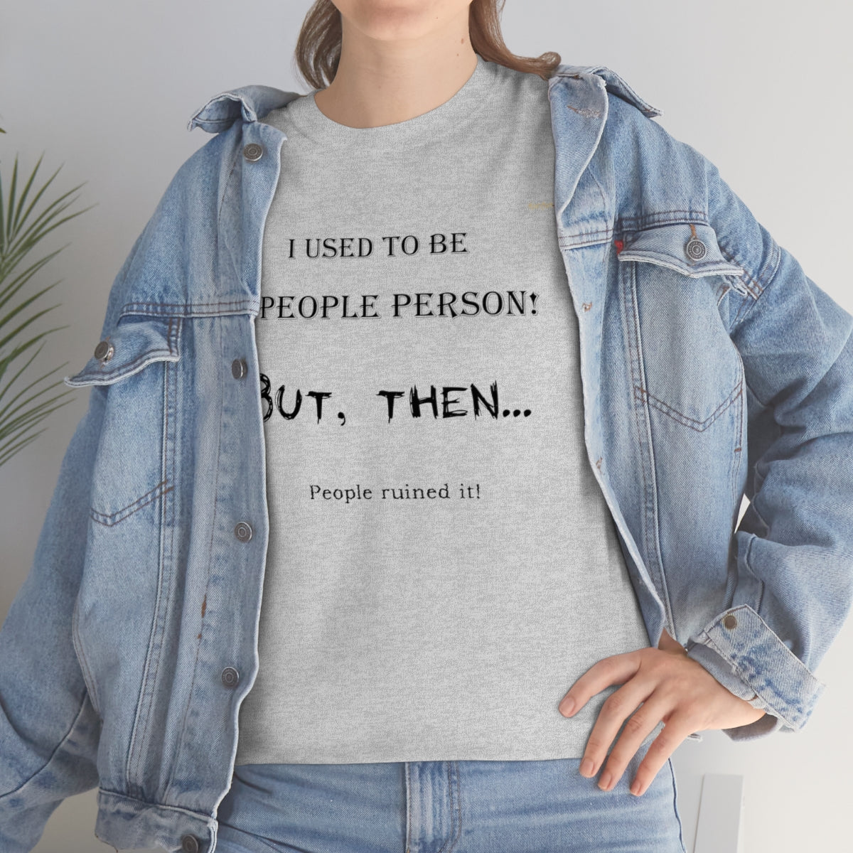 People Person T-Shirt (Black Letters)