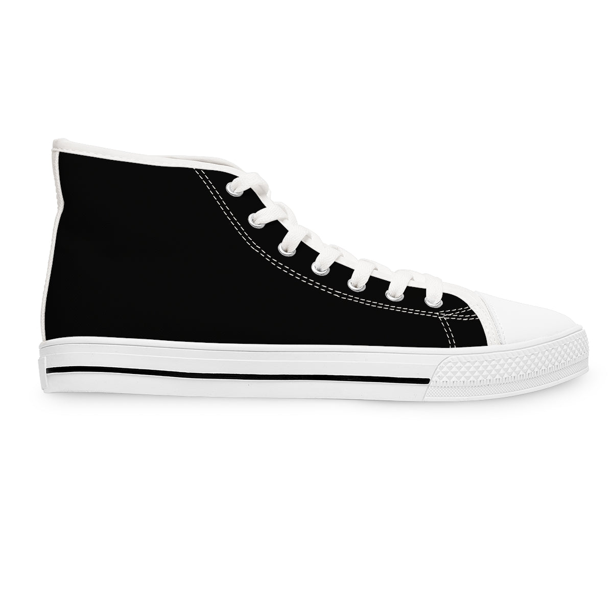 My Body My Rules Women's High Top Sneakers Footwear (Black)