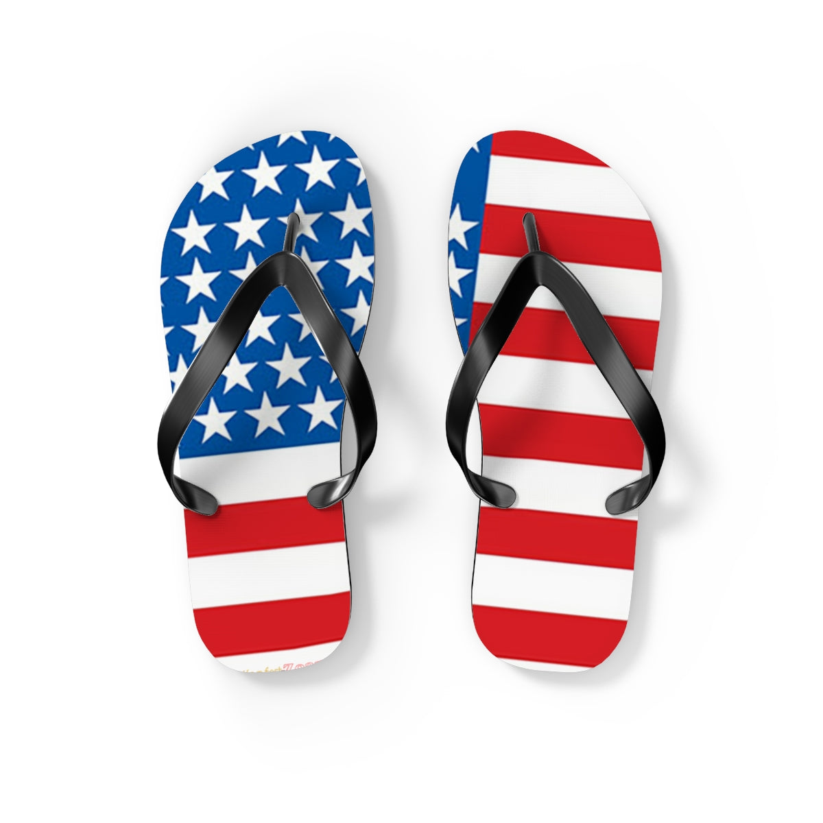 American Flag Women's Flip Flops Footwear