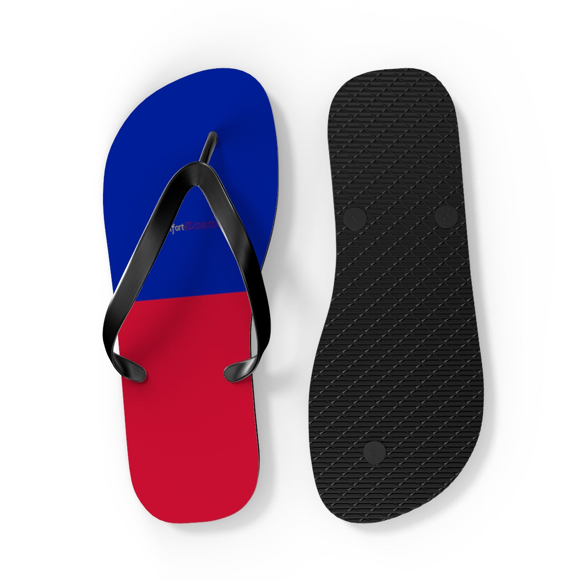 Haitian Flag Women's Flip Flops Footwear