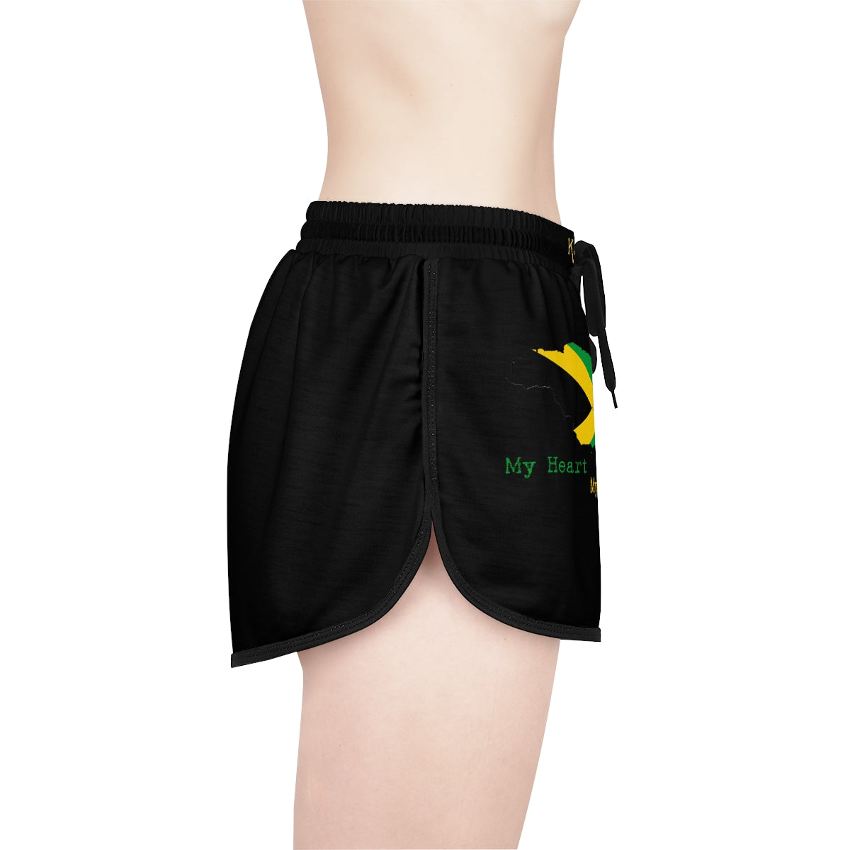 Jamaican Independence Women's Relaxed Shorts - Front Logo