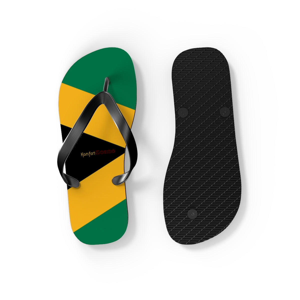 Jamaican Flag Women's Flip Flops Footwear