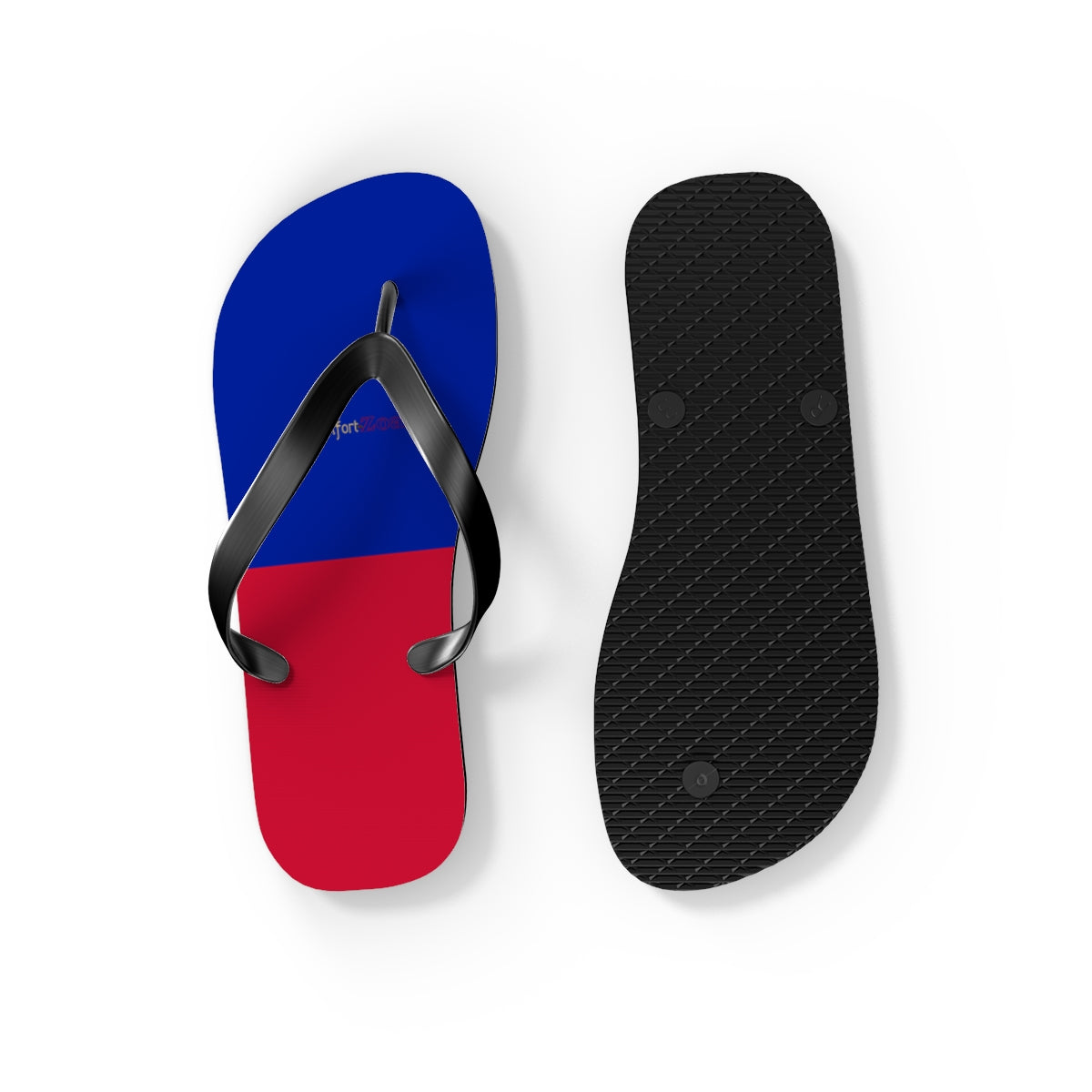 Haitian Flag Women's Flip Flops Footwear