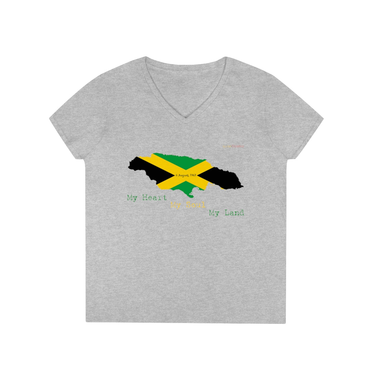 Jamaican Independence Women's V-Neck T-Shirt