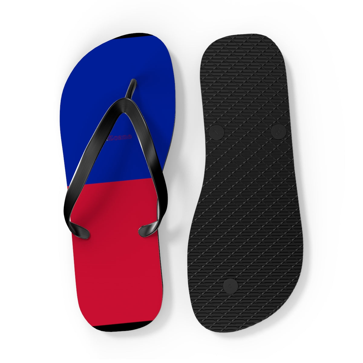 Haitian Flag Women's Flip Flops Footwear