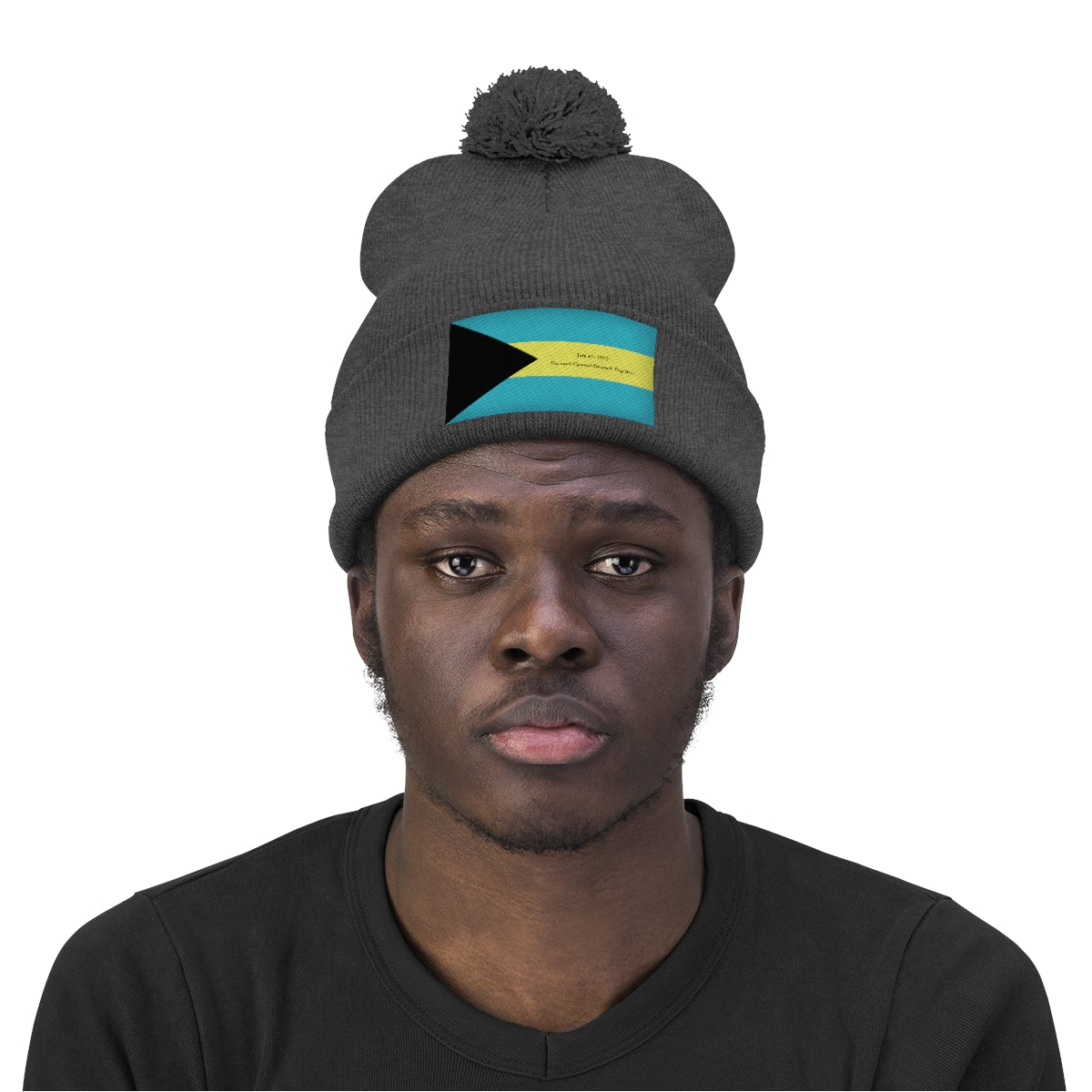 Bahamian Independence Pom Pom Beanie