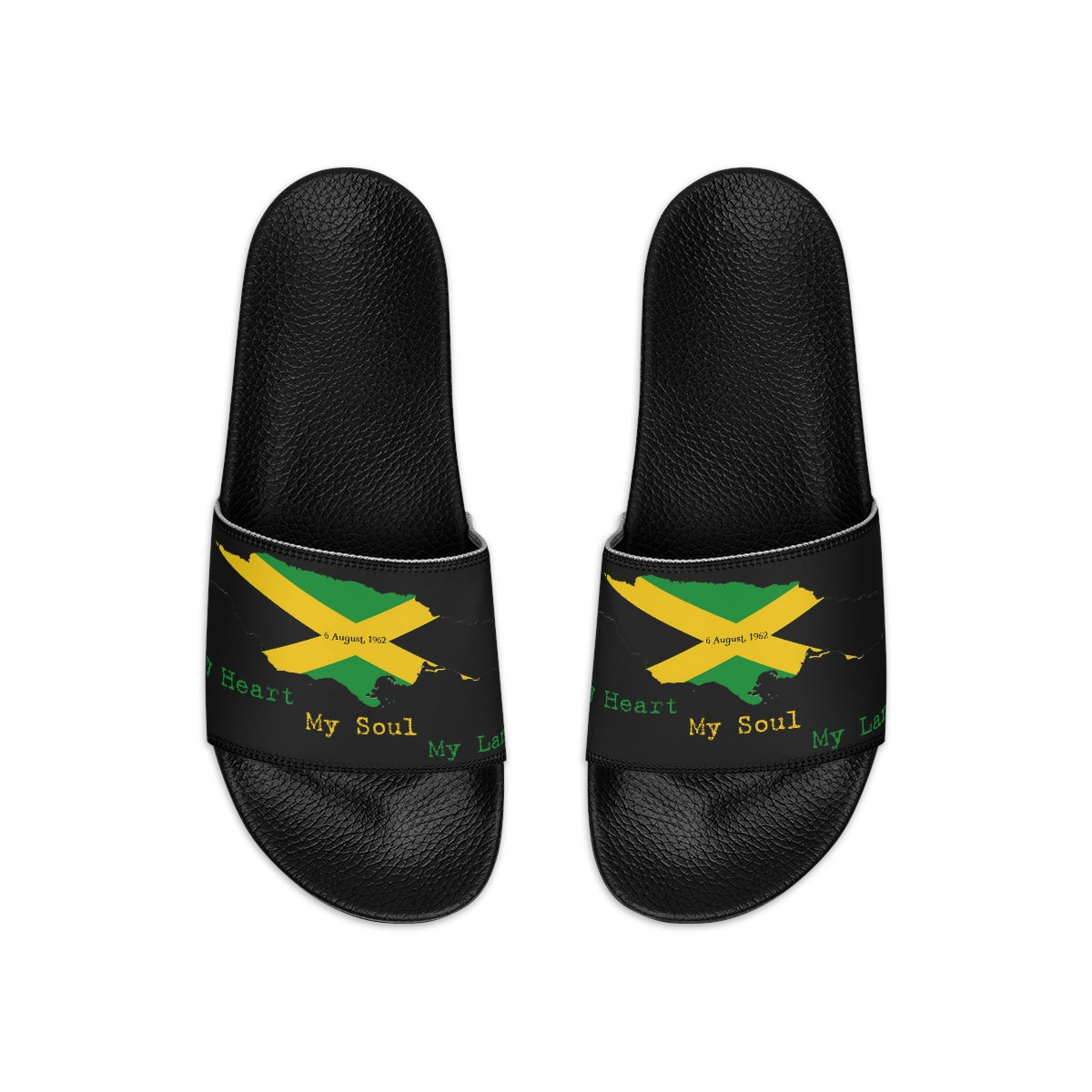 Jamaican Independence Slide Sandals Footwear