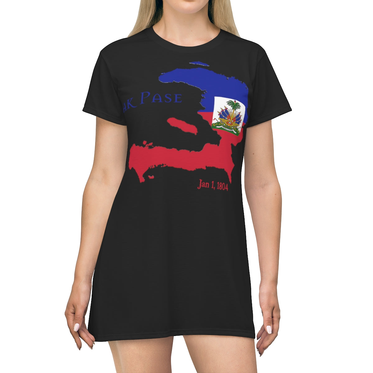 Haitian Independence Women's T-Shirt Dress