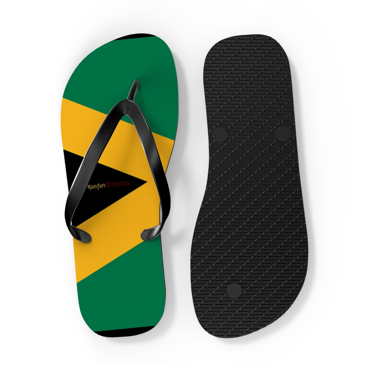 Jamaican Flag Women's Flip Flops Footwear